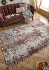 Astro Modern Pink Cream Grey Rug - Pendle Village Furniture